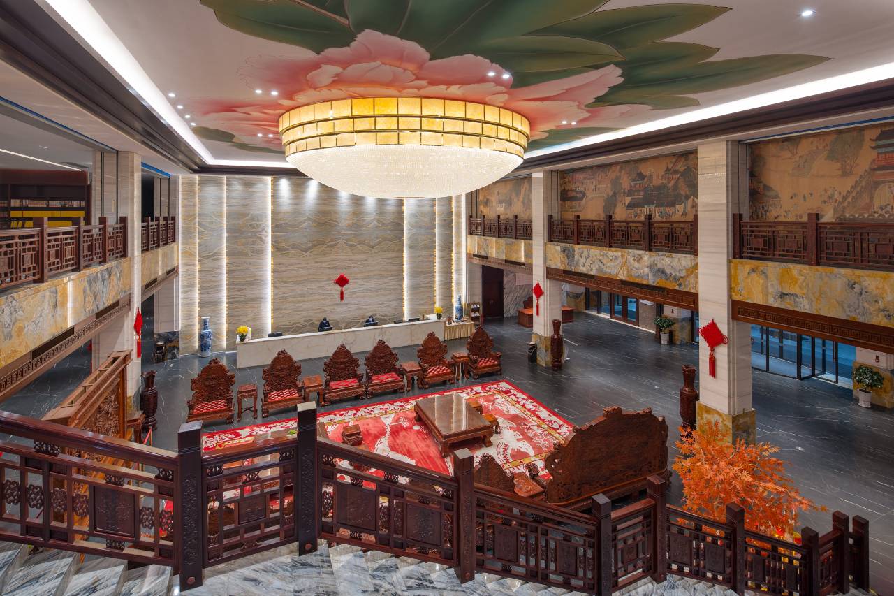 酒店大堂书吧与茶叙空间